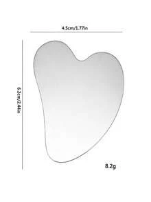 1pc Stainless Steel Heart-Shaped Facial Massage Tool, Portable Muscle Relaxation Massage Board, Stainless Steel Facial Gua Sha Tool, Facial Massage Tool, Soft Metal Gua Sha Tool For Reducing Facial And Body Puffiness, Beauty Gua Sha Tool For Body, Eye And Neck Massage, Valentine's Day Gift, Holiday Supplies, Massage - View 12