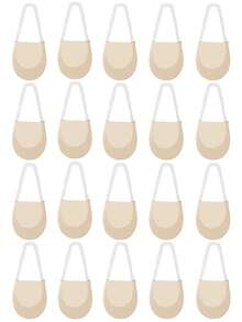 chuanwa（2） 1/5/10 Pairs Women Invisible Summer Silicone Non-Slip For Ultra Thin Half-Palm Suspender Invisible Hollow Sling Boat Socks - Multicolor - View 18