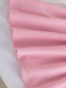2pcs Girls Early Autumn Preppy Style 2 Pieces Set, Soft Pink Blazer With 3D Bow Cuffs, Short Double-Breasted Blazer + Vest Dress, Suitable For Birthday Party, Outing, School, Commute, Vacation - Pink - View 8