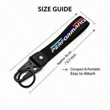 Nylon Printed Logo Lanyard Keychain Key Ring For BMW, M Performance E90 E60 E46 Car Accessories Fashion Gift Key Ring - A - View 2