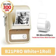 Niimbot B21 Mini Portable Thermal Label Printer Self-Adhesive Sticker Printer Niimbot B1 Label Printer Inkless For Home Office And Business Multiple Sets Available (White Square/White Round/Colored Round Set With Machine) - Multicolor - View 8