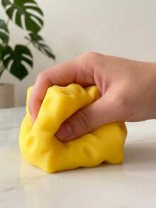 7CM Extra Large Square Realistic Cheese Squishy Toy – Slow Rising Adult Sensory Stress Relief & Anger Releasing Gadget, Super Soft & Stretchy Cheese Texture, Slow Rebound, Perfect For Office Relaxation & Emotional Release - Multicolor - View 4