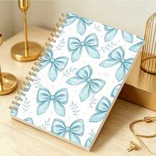 1PC A5 Bow Cover Mini Diary With Soft Bow Design And Polka Dot Pages, Perfect For Students And Professionals As A Compact Portable Office Supply - Multicolor - View 3