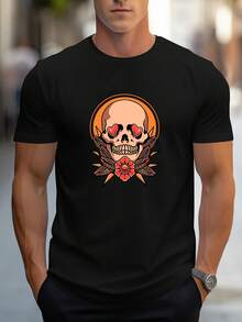 Men T-Shirts - 黑色 - 查看 1