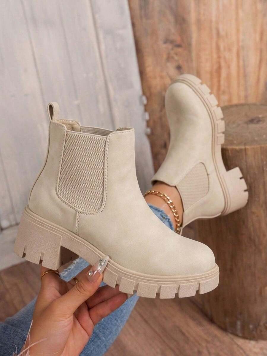 Comfyshoes Women's Fashion Ankle Boots, Chelsea Booties For Women Casual Outdoor Fall Shoes