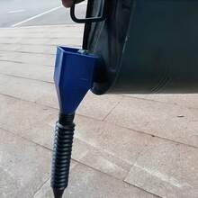 (2pcs: Funnel + Towel) Portable Retractable Folding Oil Funnel (With Quick-Connect Nozzle), Made Of Durable ABS Material, Supports Hands-Free Oil Pouring, Suitable For Car, Truck And Motorcycle Oil Change And Addition, Square Mouth Design - A - View 3