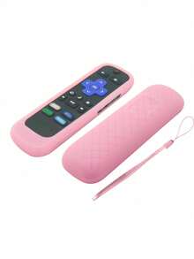 1pc Remote Control Storage Sleeve With Lanyard | Anti-Loss Design, Convenient Access For Living Room Sofa | Minimalist Non-Slip Remote Protector | Textured Surface For Enhanced Grip - With Lanyard - View 16