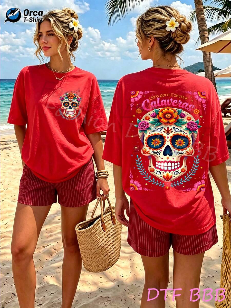 Women T-Shirts - 紅色 - 查看 1