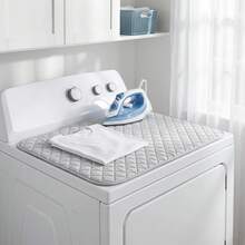 Portable Quilted Silver-Coated Ironing Pad, Foldable, Suitable For Washing Machine, Dryer, Desktop And Other Scenarios, Convenient For Ironing Clothes Anytime, Suitable For Travel And Home Use - Silver-coated Fabric Quilted Check Pattern - View 10