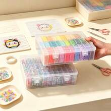 Portable Dust-Proof Jewelry Storage Box Set, Transparent Plastic Jewelry Organizer With 30 Independent Mini Boxes, Dust-Proof Portable Organizer For Rings, Earrings, Necklaces And Beads, Suitable For Storing Seed Beads, Perler Beads And Various DIY Craft Beads, Multi-Functional Travel-Friendly Display Box, Essential For Women - Clear - View 6