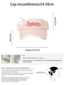 Sombrero de sol a cuadros con protección UV para el verano, diseño bordado, gorra de béisbol con parte superior de malla transpirable y ajustable, adecuada para actividades al aire libre casuales - La letra S - Ver 3