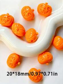 10/20pcs Resin Pumpkin Spacer Beads, Halloween Beads For Men And Women ...
