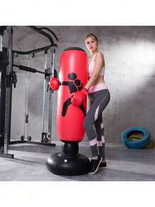 1pcs Indoor And Outdoor Inflatable Vertical Boxing Sandbags Are Used To Relieve Stress And Release Targets For Teenagers And Adults In Sanda Fitness Training Equipment - Multicolor - View 12