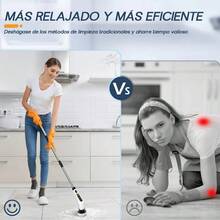 Electric Cleaning Brushes - 9 Brush Heads - View 5