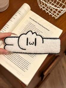 1pc Cute Long Dachshund Hook And Loop Hair Accessory, Sweet Cartoon Style, Dual-Use As Fringe Sticker And Headband To Hold Stray Hairs While Washing Face - Multicolor - View 4