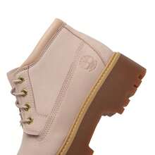 Timberland 新款防水防滑透氣中筒厚底增高女款戶外運動休閒馬丁靴 - 淺米色 - 查看 8