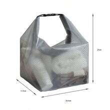 1pc Outdoor Beach Bag, Used For Storing Beach Toys, Large Capacity Mesh Bag, Suitable For Playing In Sand - Beach Bag - View 9