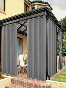 Outdoor Curtains, Suitable For Patios, Porches, Gazebos, UV-Resistant And Fade-Resistant, Offering Both Sun Protection And Privacy Decoration - B - View 3