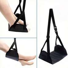 1pc Comfortable Footrest, Adjustable Height, Soft Polyester Material, Travel Foot Rest, Suitable For Airplane, Train, Office Leg Support - Footrest - View 9