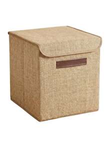 可折叠收纳盒 30x30x30 厘米 – 简约布艺收纳箱，带提手 – 适用于衣柜、置物架和家居收纳 - 查看 7