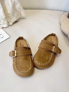 Vintage Girls' Fashion Home Slippers, Soft Sole Non-Slip Casual Slippers - Coffee Brown - View 5