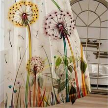 2pcs Modern Minimalist Colorful Dandelion Pattern Sheer Curtains, Suitable For All Seasons, Machine Washable, For Living Room, Bedroom, Study, Dining Room And Balcony, Home Decor - Multicolor - View 11