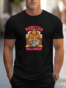 Men T-Shirts - 黑色 - 查看 1