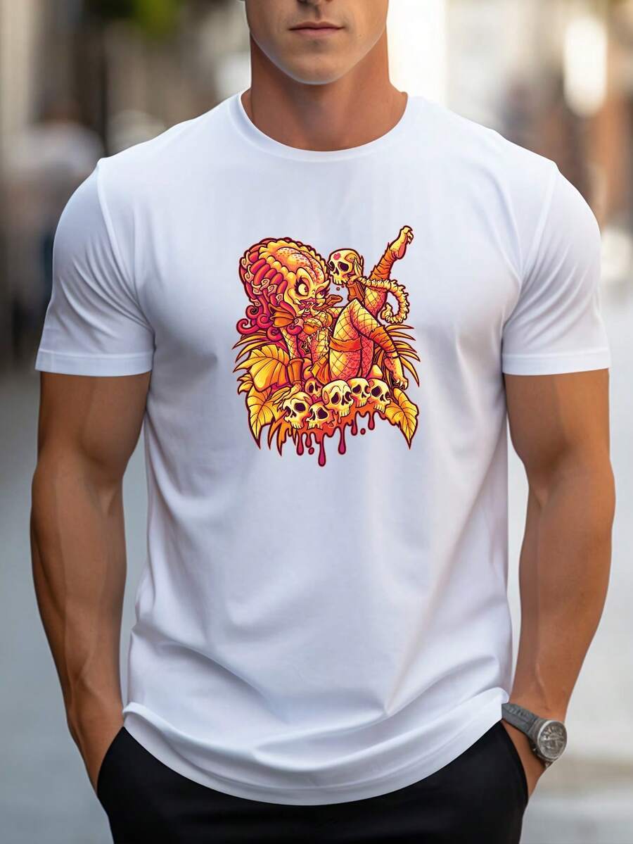 Men T-Shirts - 白色 - 查看 1