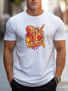 Men T-Shirts - 白色 - 查看 6