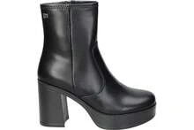 MTNG | Botines de Tacón Mustang New 67 para Mujer – Botín con Tacón en Color Negro con Cremallera Lateral – Tacón Alto y Cómodo – Con Plataforma – Versátiles y Combinables – M - Svart - Visa 1