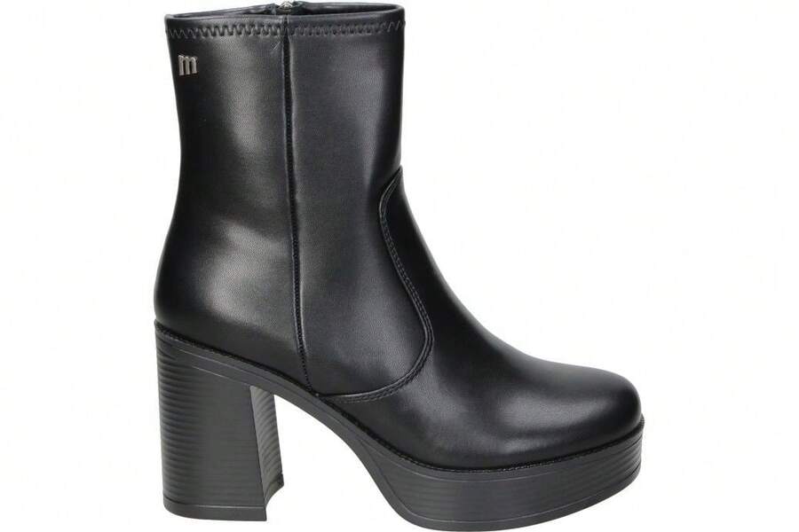 MTNG | Botines de Tacón Mustang New 67 para Mujer – Botín con Tacón en Color Negro con Cremallera Lateral – Tacón Alto y Cómodo – Con Plataforma – Versátiles y Combinables – M - Svart - Visa 1