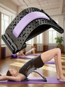 Lumbar Relaxation Stretcher, Multi-Layer Back Cookie, Upper And Lower Back Stretching And Relaxation Device, Lumbar Support Spinal Board, Yoga Auxiliary Support, Adjustable Height Lumbar Massager With 3 Adjustable Settings, Suitable For Chairs And Cars - Multicolor - View 2
