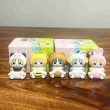 mofusand 1pc Macarone Color Matching Small Animal Blind Box, A Variety Of Random Image Styles, Fresh And Soft Appearance, As A Surprise Gift For Fellow Friends, Suitable For Personal Use And Collection. (Stochastic Style) - Multicolor - View 6