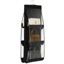 Double-Sided Multi-Layer Transparent Fabric Hanging Bag, Suitable For Storing Bags, Applicable For Home Closet And Storage - Multicolor - View 11