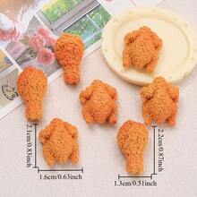 2/6/10/12pcs Magnet Kulkas Simulasi Ayam Goreng Kreatif, Magnet Kulkas Kaki Ayam Bahan Resin, Aksesori Dekorasi Anotasi Foto Dapur Bertema Makanan Menarik, Aksesori Kantor - beraneka warna - View 4