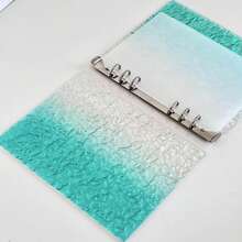 1 A5 Size Wavy Clear Binder, Acrylic Clear Folder, Can Be Used As A Notebook, Planner, Card Holder, Sticker Book, Photo Album, Stationery,Card Holder - A5 - View 3