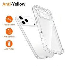 2PCS Shockproof Air Bag Phone Case For Compatible With IPhone 18 Pro/18 Pro Max/18/17/16/15/14 Transparent Soft Protector Cover - Clear - View 5