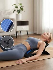 4-Level Adjustable Premium Back Stretcher, Relieves Lower Back Pain, With EVA Massage Strap, Portable Spine Decompression Board, Suitable For Spine Exercise, Relaxation, Yoga, Fitness, Gym Essential, Fitness Equipment, Sports Equipment, Back To School - Multicolor - View 4