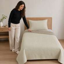 POLIGONO Quilt Sets - Beige - View 3