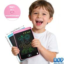 RSP Pizarra de escritura a mano de 6.5 pulgadas / 8.5 pulgadas / 10 pulgadas / 12 pulgadas, pizarra para garabatear, tableta de escritura portátil, pizarra de escritura electrónica, pizarra de dibujo reutilizable, adecuada para arte y manualidades, hogar, escuela y oficina - Multicolor - Ver 23