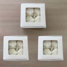 1pc/4pcs/8pcs/12pcs Rose-Shaped Scented Candle Gift Box, Handmade From Soy Wax, Long-Lasting Fragrance. Romantic, Elegant, Exquisite, Perfect Home Decor For All Seasons, Also An Excellent Gift For Friends And Family. Suitable For Gatherings, Mother's Day, Wedding Season, Wedding Gifts, Yoga, Spa And Other Occasions. - Peony - View 11