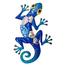 1件 2D平面彩色蜥蜴壓克力壁飾掛飾，適用於居家、庭院、藝術牆面裝飾，蜥蜴與自然愛好者的獨家禮物 - 壁虎 - 查看 9