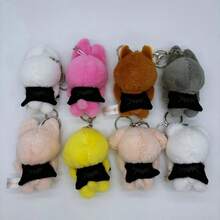 1 Set Of 8pcs SKZOO Cute Plush Dolls With Black Cape, Soft Touch, Suitable As Bag Charm Or Gift For Friends - Multicolor - View 9
