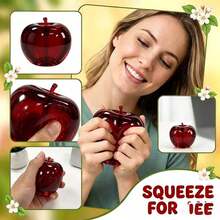 Crystal Apple Squeeze Toy, Soft Tones, Ultra-Thin Skin, Smooth And Soft Touch, Can Be Used As A Stress Ball And Tactile Sensory Toy, Suitable For Office Desk, Excellent Stress Relief Toy, Needdoh - Multicolor - View 2