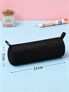 1/2pcs Large Capacity Black Multi-Compartment Pencil Case, Cute Stationery Storage, Portable Pencil Pouch, Student Back To School Essential, School Supplies, Classroom Necessity, College Dorm Necessity, School Pencil Case, Women's Pencil Case, Back To School Season - Multiple Styles - View 4
