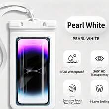 1 buah Kantong Ponsel Tahan Air IPX8 dengan Tali Pergelangan Tangan dan Fungsi Pencahayaan, Tas Kering Layar Sentuh PVC 3D, Tali Serut yang Dapat Diatur, Casing Ponsel Tahan Air Universal, Cocok untuk Ponsel hingga 7,0 Inci, Kompatibel dengan iPhone 17/16/15/14/13/12/11 Pro Max Plus XS dan Galaxy S24/S23/S22, Cocok untuk Berenang, Menyelam, Kayak, Arung Jeram, Pantai, Kolam Renang, Perjalanan Kapal Pesiar, Petualangan Luar Ruangan, Pelindung Ponsel Olahraga Air Portabel, Hadiah Ideal untuk Pelajar dan Penjelajah - MultiWarna - View 17