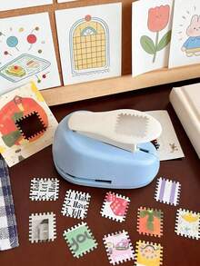 Handheld Decorative Punching Tool With Exquisite Floral Pattern Design, Suitable For Envelope Decoration, Handmade Crafts, Scrapbooking And Journaling, Perfect Gift For Friends - Multicolor - View 2