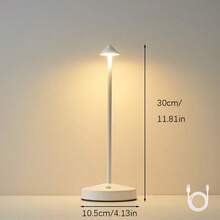 Modern Space Cupid Tall LED Desk Lamp, Portable Metal Atmosphere Lamp, Three-Color Stepless Dimming Function, Creative Restaurant Bar Bedroom Decorative Lighting, Touch Sensor, USB Charging Port, Suitable For Bedroom, Living Room And Other Places - Multicolor - View 3