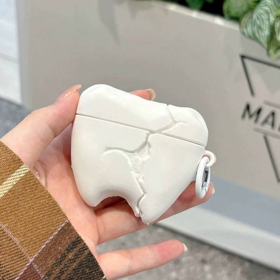 Funny 3D Cracked Teeth Shape Earphone Protective Case, Suitable For Air2/3/Pro/Pro3