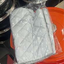 琺瑯鑄鐵橢圓鍋附蓋與側把手，5L 附蓋燉鍋附手套，家用廚房使用 - 查看 8